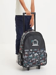 Smiggle Black Eclipse Trolley Backpack With Light Up Wheels - Image 3 of 7