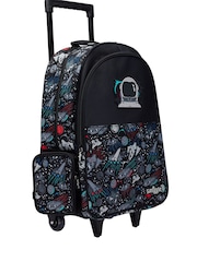 Smiggle Black Eclipse Trolley Backpack With Light Up Wheels - Image 4 of 7