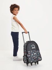 Smiggle Black Eclipse Trolley Backpack With Light Up Wheels - Image 6 of 7