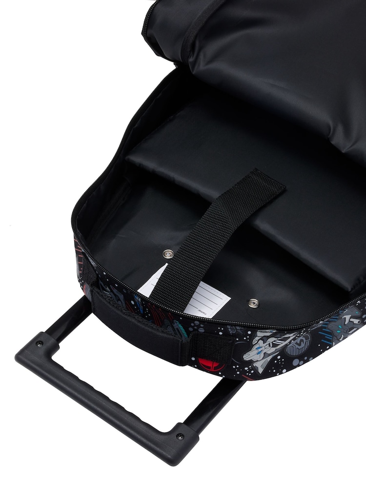 Smiggle Black Eclipse Trolley Backpack With Light Up Wheels - Image 7 of 7