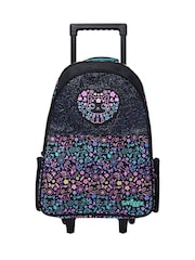 Smiggle Black Eclipse Trolley Backpack With Light Up Wheels - Image 1 of 6