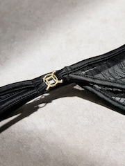 Black N. Premium Embroidery Tanga Knicker - Image 8 of 10