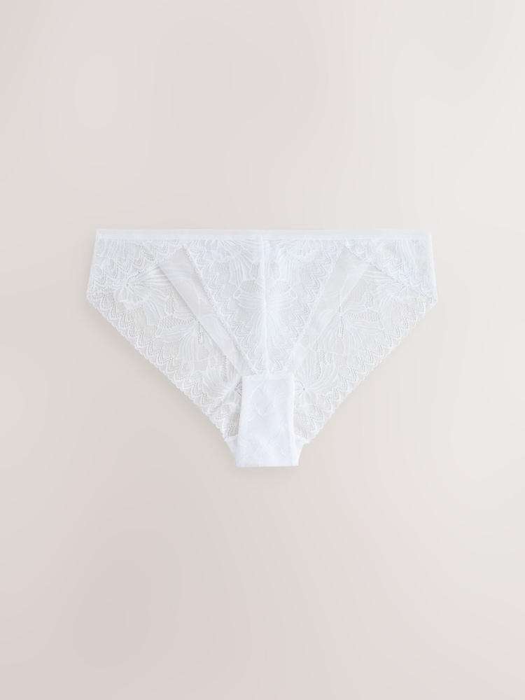 Blue Lace Brazilian Knickers - Image 1 of 3