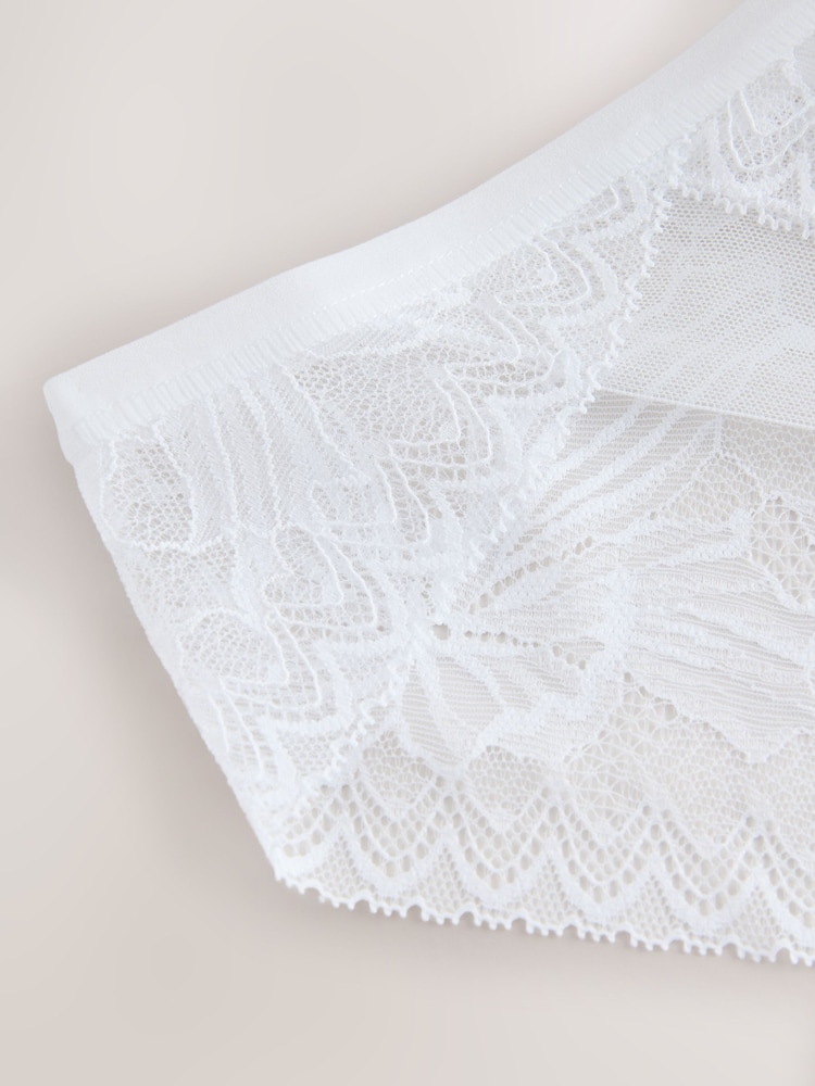 Blue Lace Brazilian Knickers - Image 3 of 3