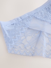 Blue Lace Brazilian Knickers - Image 5 of 6