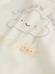 Neutral Im New Here Sleepsuit And Hat Set (0-9mths) - Image 10 of 11