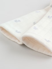 Grey Baby Quilted Sleepsuits 2 Pack - Image 7 of 13