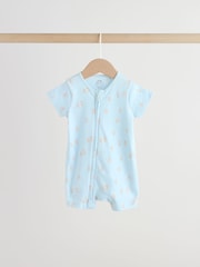 ブルー - 2 ウェイジップベビーロンパース 3 枚パック（0 ヶ月～ 3 歳） - 画像 3 / 13