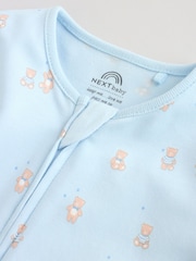 ブルー - 2 ウェイジップベビーロンパース 3 枚パック（0 ヶ月～ 3 歳） - 画像 9 / 13