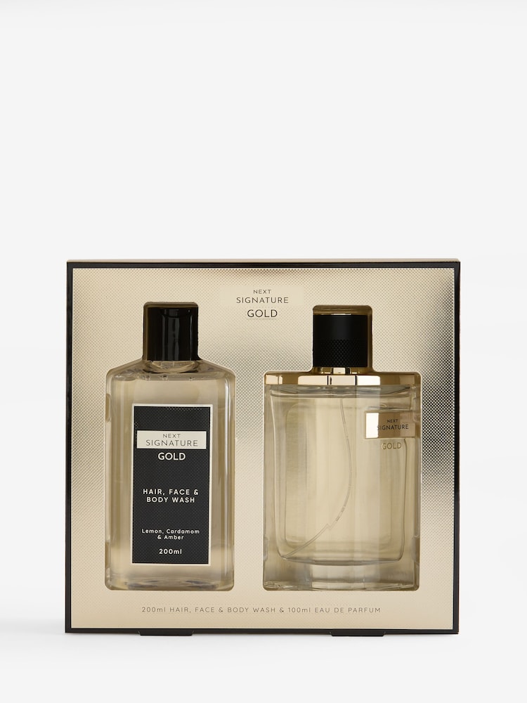 Signature Gold 100ml Eau de Parfum & 3-in-1 Body Wash Gift Set - Image 2 of 3