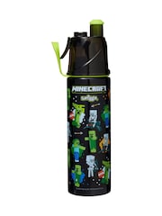 Smiggle Black Minecraft Insulated Stainless Steel Spritz Drink Bottle 500ml - Image 2 of 2