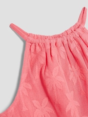 River Island Pink Girls Hanky Hem Shorts Set - Image 3 of 4