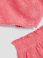 River Island Pink Girls Hanky Hem Shorts Set - Image 4 of 4
