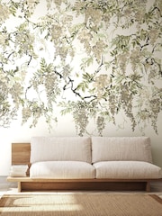 Ohpopsi Linen Trailing Wisteria 10M Wallpaper - Image 1 of 5