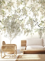 Ohpopsi Linen Trailing Wisteria 10M Wallpaper - Image 2 of 5