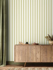 Ohpopsi Laurel Candy Stripe 10M Wallpaper - Image 1 of 2
