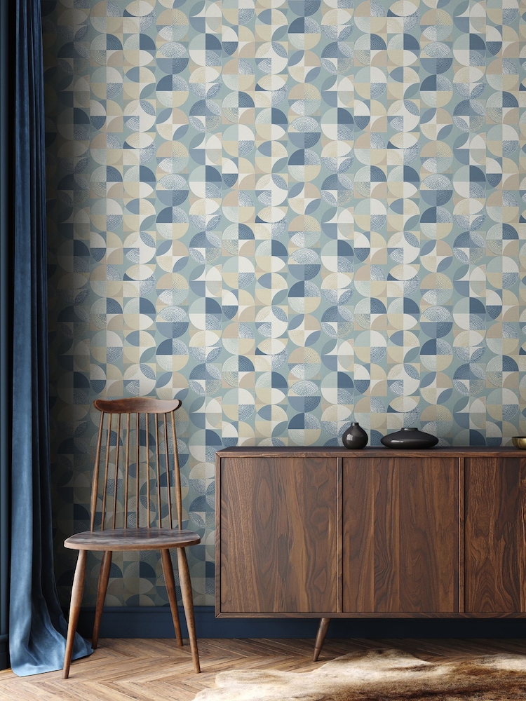 Ohpopsi Copenhagen Blue Orb 10M Wallpaper - Image 1 of 2