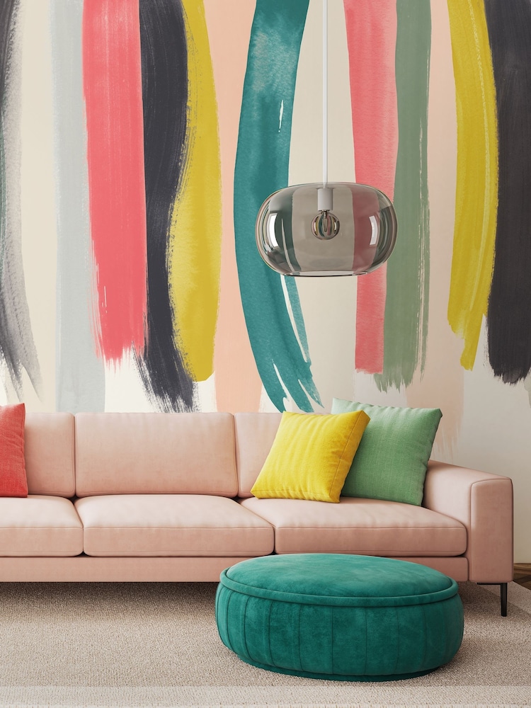 Ohpopsi Spruce Blush Kujenga 10M Wallpaper - Image 1 of 3