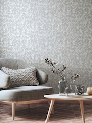 Ohpopsi Grey Arabella 10M Wallpaper - Image 1 of 2
