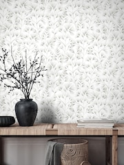 Ohpopsi Grey Cream Arabella 10M Wallpaper - Image 1 of 2