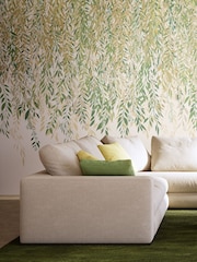 Ohpopsi Sage Ochre Cascadiing Willow 10M Wallpaper - Image 1 of 5
