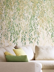 Ohpopsi Sage Ochre Cascadiing Willow 10M Wallpaper - Image 3 of 5