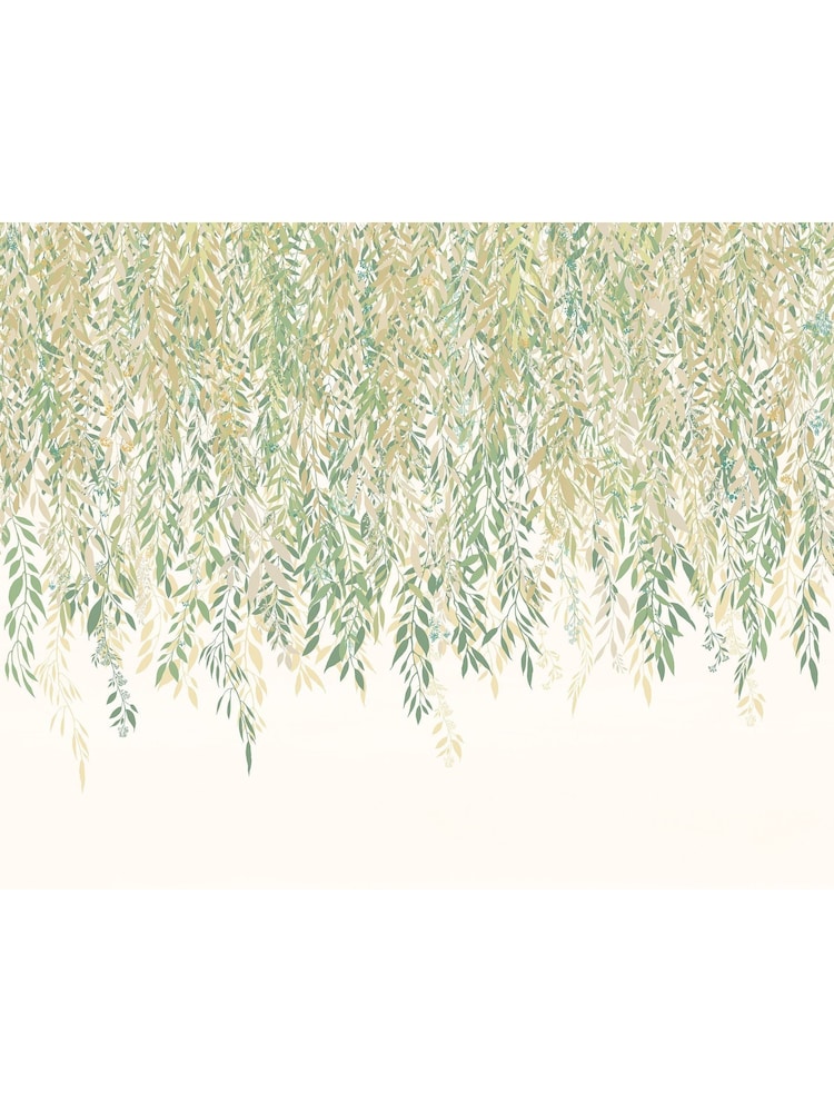 Ohpopsi Sage Ochre Cascadiing Willow 10M Wallpaper - Image 5 of 5 Ohpopsi Sage Ochre Cascadiing Willow 10M Wallpaper - Image 5 of 5