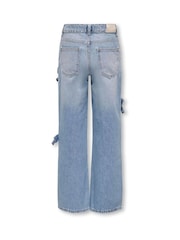 Bow Detail Wide Leg 100% Cotton Jeans - Image 4 of 5