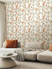 Hoopla Walls Sage Hazel Orchid Bloom 10M Wallpaper - Image 1 of 2