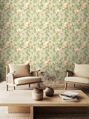 Hoopla Walls Artichoke Orchid Bloom 10M Wallpaper - Image 1 of 2