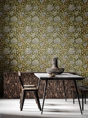 Hoopla Walls Chalkboard Honeysuckle Leaf Trail 10M Wallpaper - Image 1 of 2