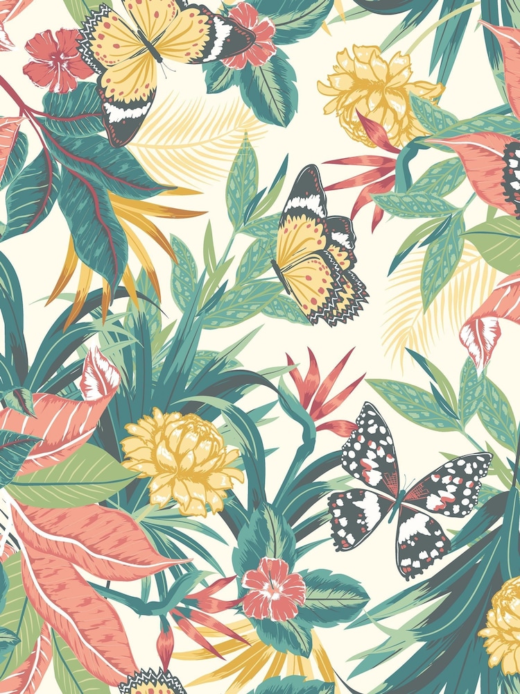 Hoopla Walls Apricot Jade Paradise 10M Wallpaper - Image 2 of 2