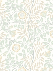 Hoopla Walls Soft Mint Rosehip Trial 10M Wallpaper - Image 2 of 2