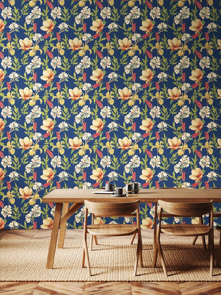 Hoopla Walls Ginger Ink Orchid Bloom 10M Wallpaper - Image 1 of 2