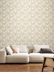 Hoopla Walls Hazelwood Chunky Flower 10M Wallpaper - Image 1 of 2