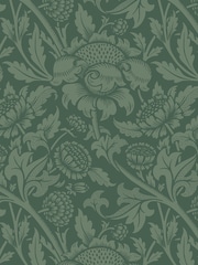 Hoopla Walls Forest Green Damask Trail 10M Wallpaper - Image 2 of 2
