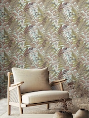 Hoopla Walls Rosehip Wild Ferns 10M Wallpaper - Image 1 of 2