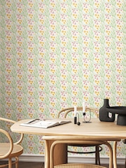 Hoopla Walls Spring Bloom Meadow Stripe 10M Wallpaper - Image 1 of 2