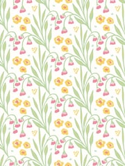Hoopla Walls Spring Bloom Meadow Stripe 10M Wallpaper - Image 2 of 2