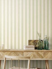 Hoopla Walls Linden Shadow Stripe 10M Wallpaper - Image 1 of 2
