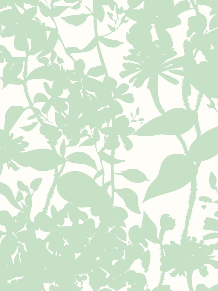 Hoopla Walls Mint Summer Silhouette 10M Wallpaper - Image 2 of 2