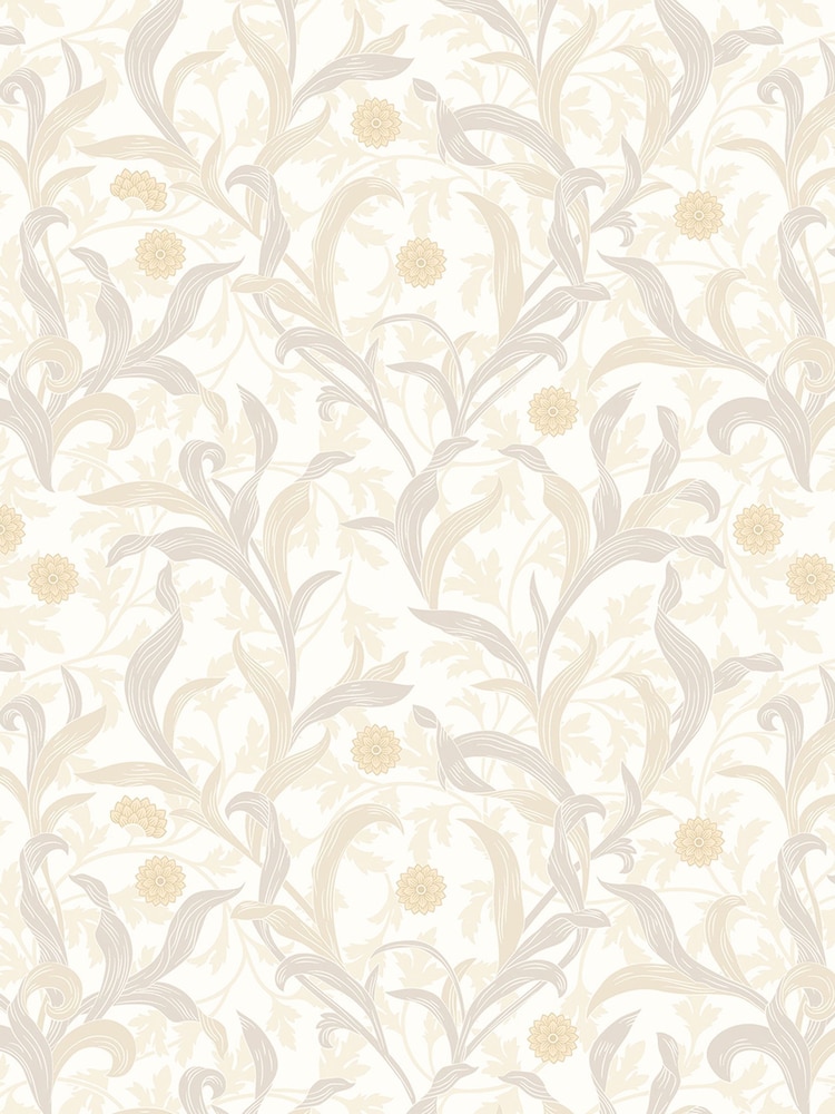 Hoopla Walls Stone Floral Trail 10M Wallpaper - Image 2 of 2
