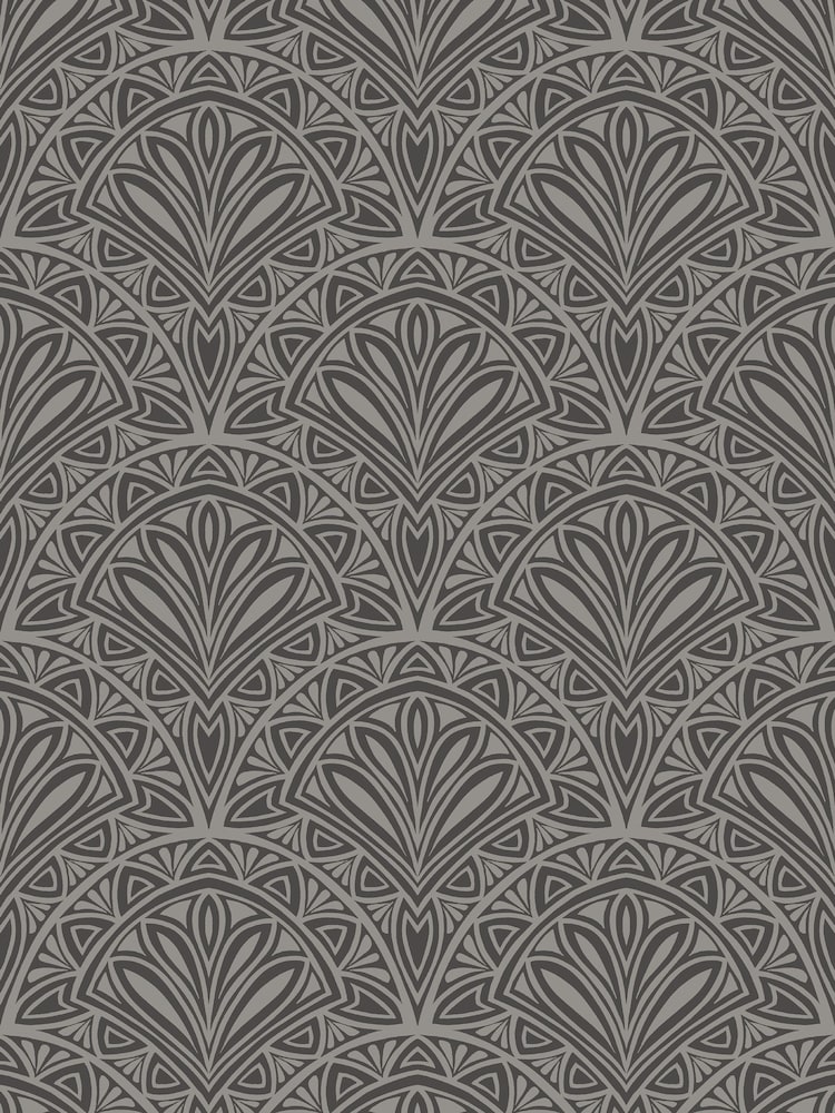 Hoopla Walls Black Ditsy Deco Fan 10M Wallpaper - Image 2 of 2