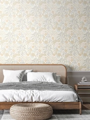 Hoopla Walls Linen Seaweed Garden 10M Wallpaper - Image 1 of 2