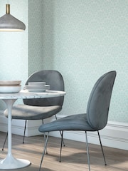 Hoopla Walls Blue Ditsy Deco Fan 10M Wallpaper - Image 1 of 2
