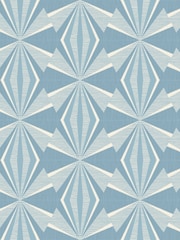 Hoopla Walls Blue Sunray Diamond 10M Wallpaper - Image 2 of 2