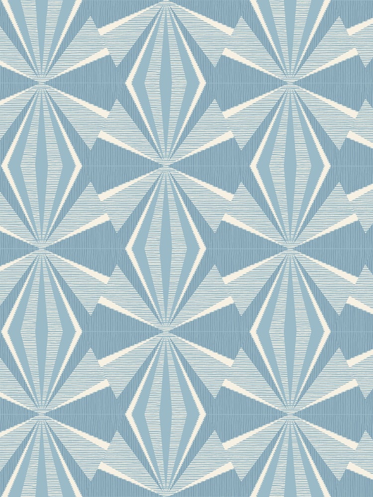 Hoopla Walls Blue Sunray Diamond 10M Wallpaper - Image 2 of 2