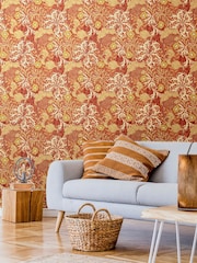 Hoopla Walls Amber Seaweed Garden 10M Wallpaper - Image 1 of 2