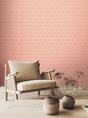 Hoopla Walls Blush Pink Retro Arch 10M Wallpaper - Image 1 of 1