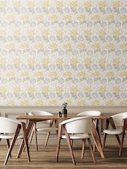 Hoopla Walls Natural Stone Chrysanthemum 10M Wallpaper - Image 1 of 2